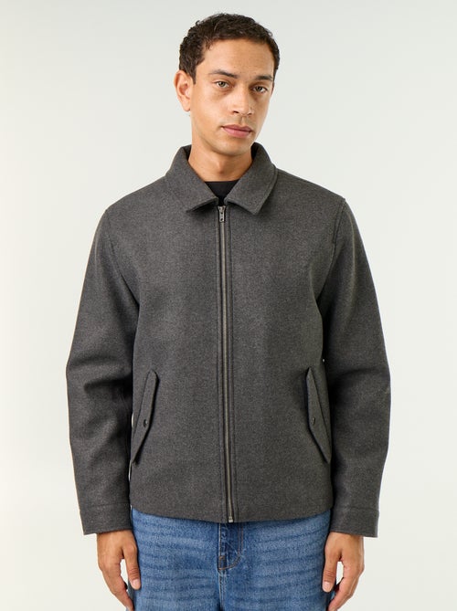 Veste imitation lainage col chemise - Kiabi Veste imitation lainage col chemise - Kiabi