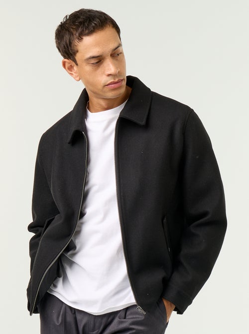 Veste imitation lainage col chemise - Kiabi Veste imitation lainage col chemise - Kiabi