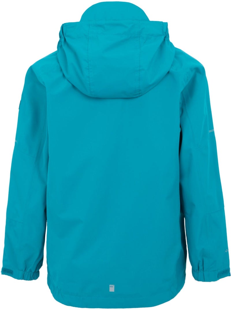 Veste imperméable à capuche motif/style blocs de couleurs calderdale - regatta Bleu lagon - Kiabi