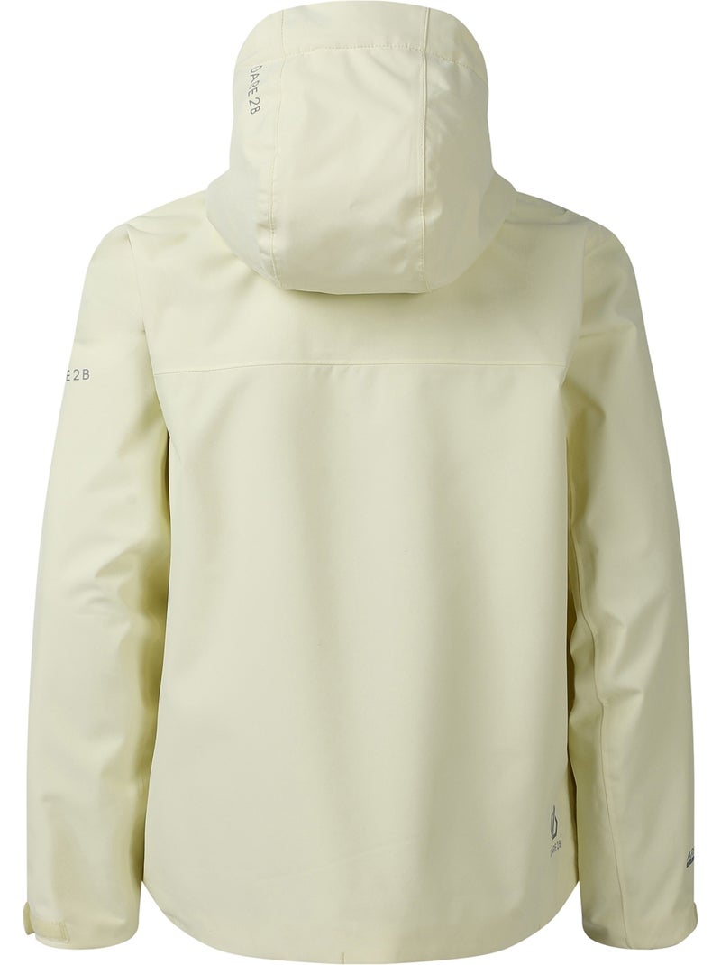 Veste imperméable à capuche switch out - dare 2b Jaune clair - Kiabi