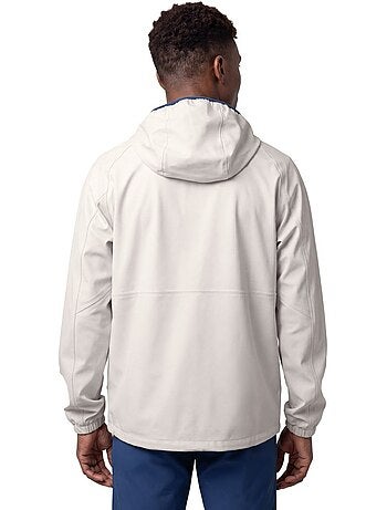 Veste imperméable à capuche trail running homme homme canfranc gray