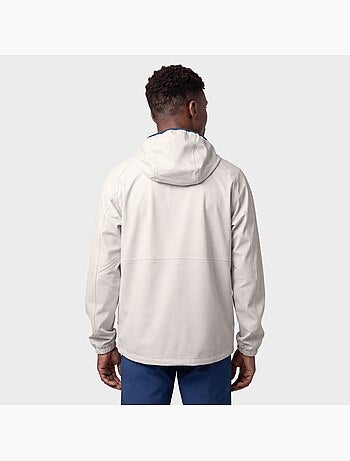 Veste imperméable à capuche trail running homme homme canfranc gray