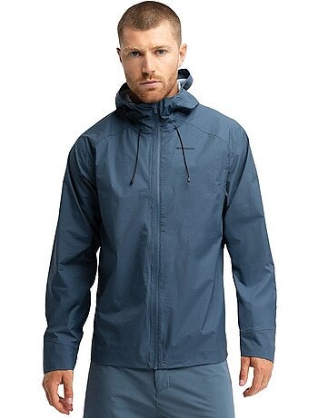 Veste imperméable cyclotourisme homme cyclisme homme uncharted indigo