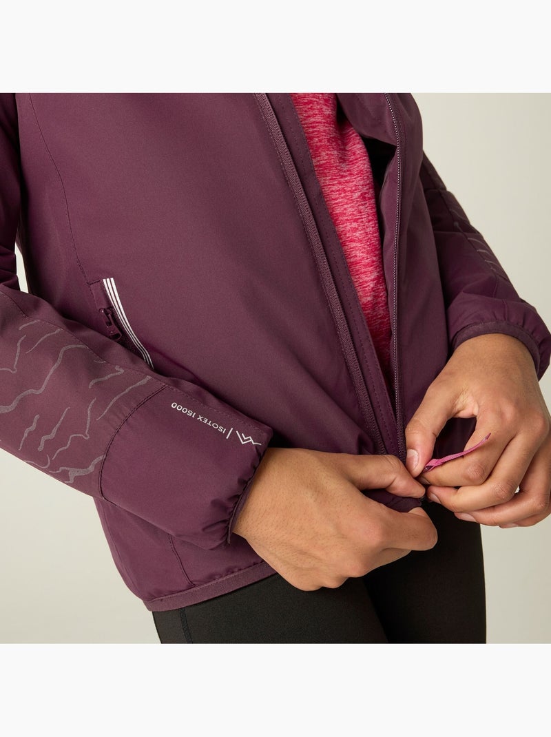 Veste imperméable et isolante à capuche élastiquée motif/style détail réfléchissant illuma - regatta Violet clair - Kiabi