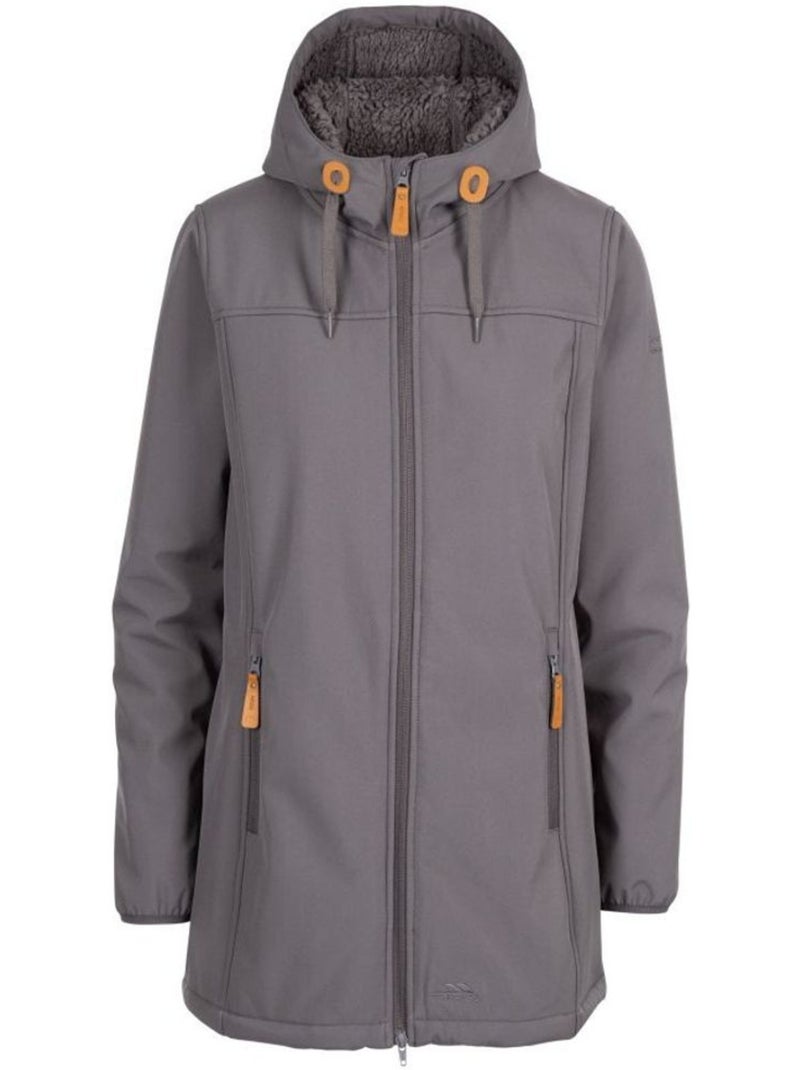 Veste imperméable longue kristen - trespass Carbone - Kiabi