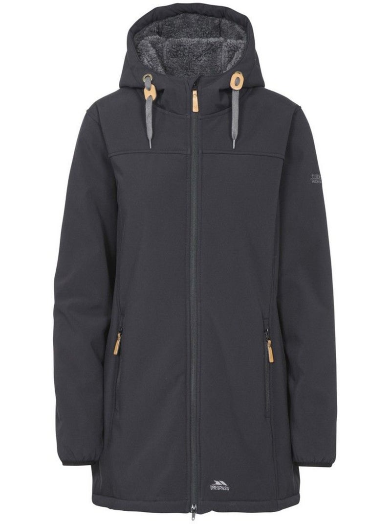 Veste imperméable longue kristen - trespass Noir - Kiabi