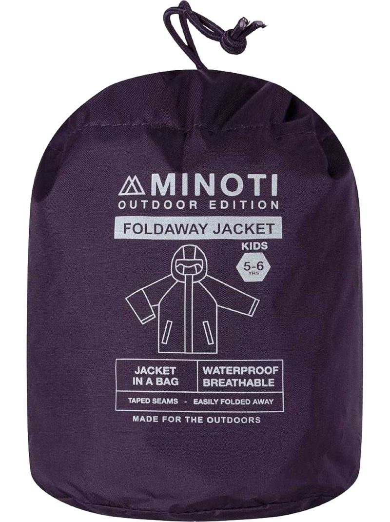 Veste imperméable motif/style logo - minoti Violet - Kiabi