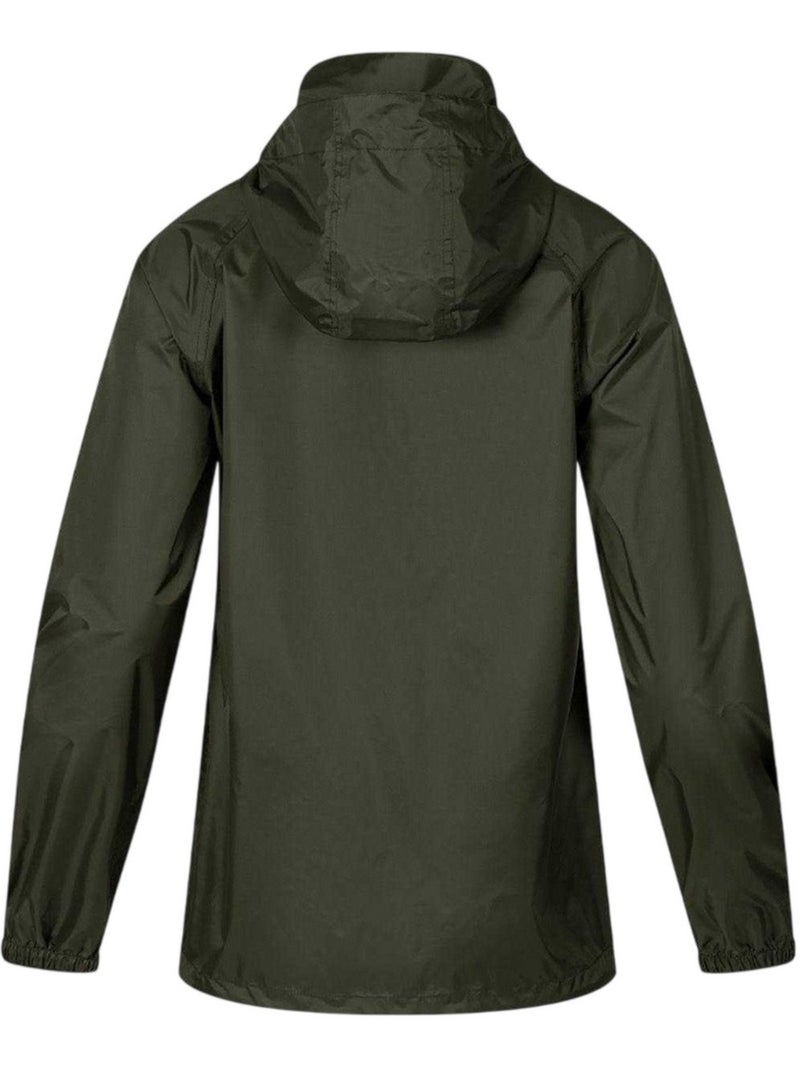 Veste imperméable motif/style uni - respect Vert kaki - Kiabi