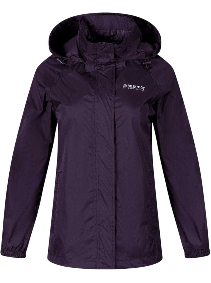 Veste imperméable motif/style uni - respect Violet - Kiabi