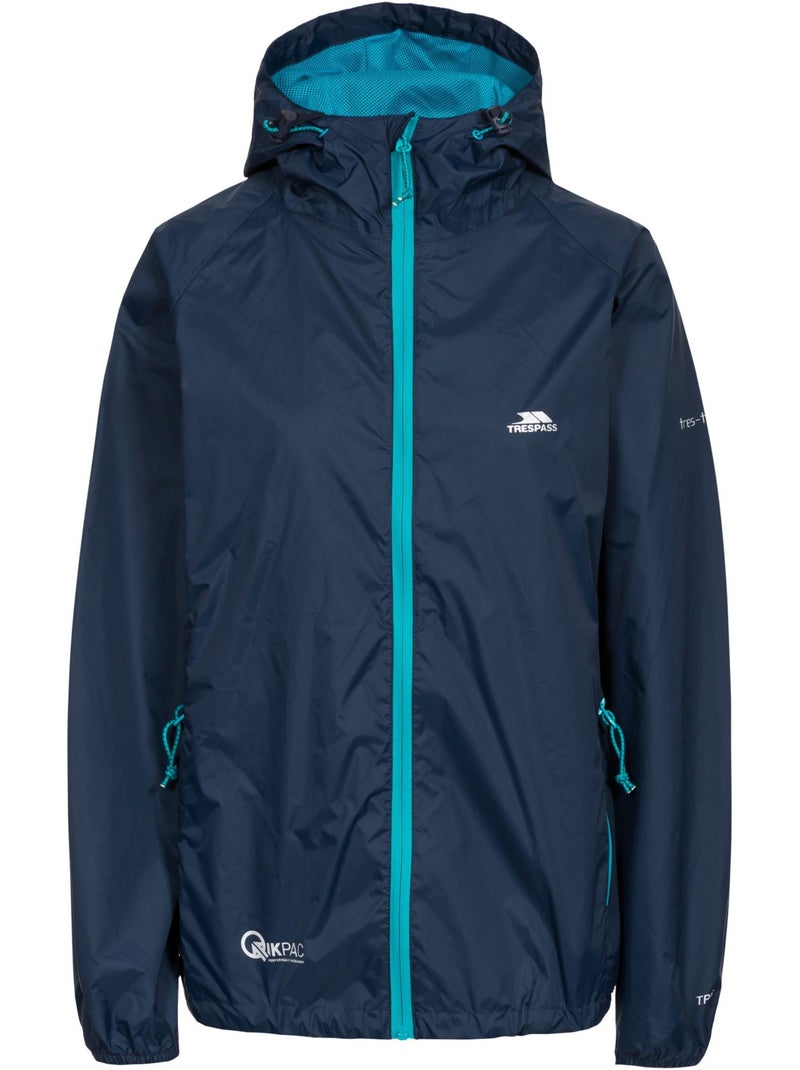 Veste imperméable qikpac - trespass Bleu marine - Kiabi