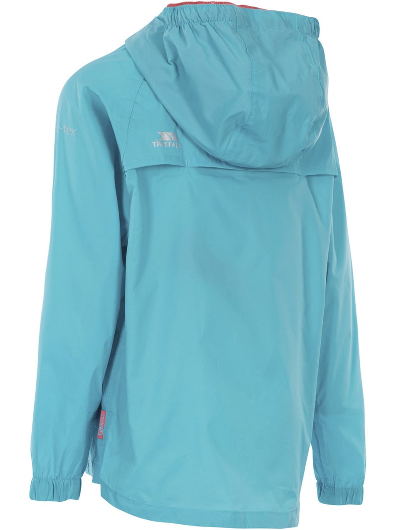 Veste imperméable repliable unisexe - trespass qikpac Bleu canard - Kiabi