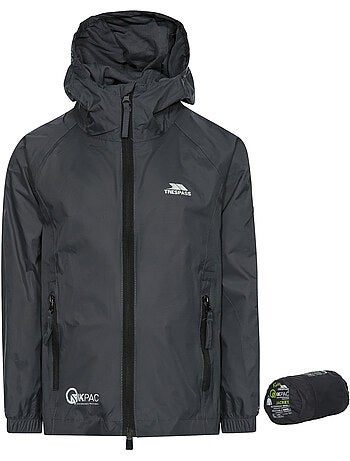Veste imperméable repliable unisexe - trespass qikpac