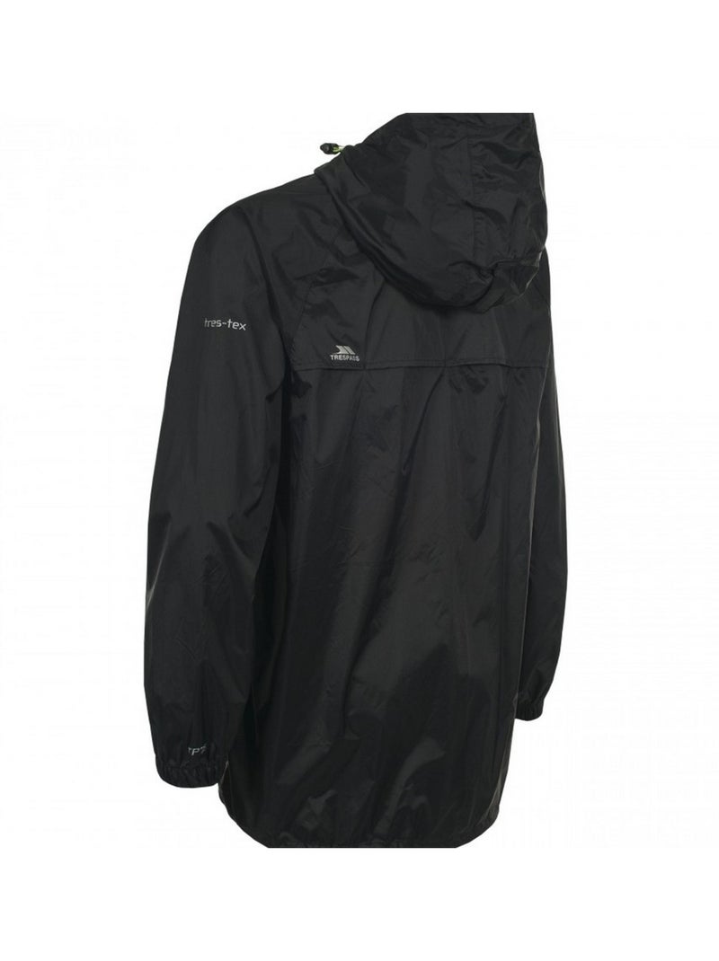 Veste imperméable repliable unisexe - trespass qikpac Noir - Kiabi