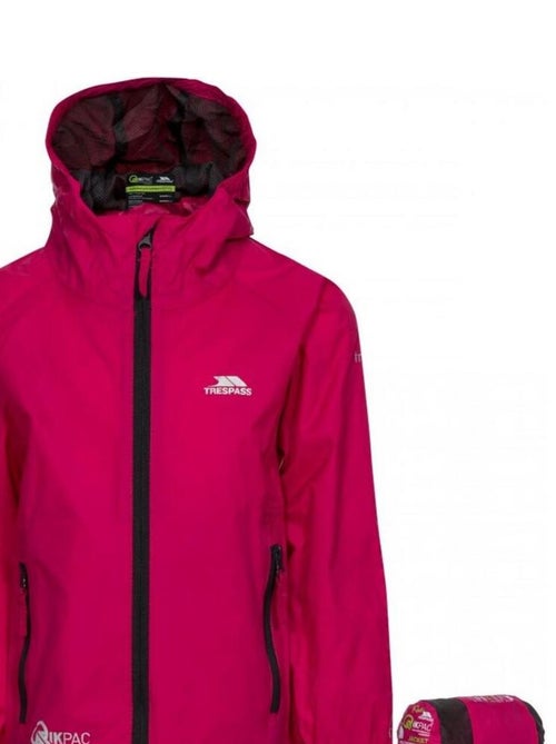 Veste imperméable repliable unisexe - trespass qikpac - Kiabi