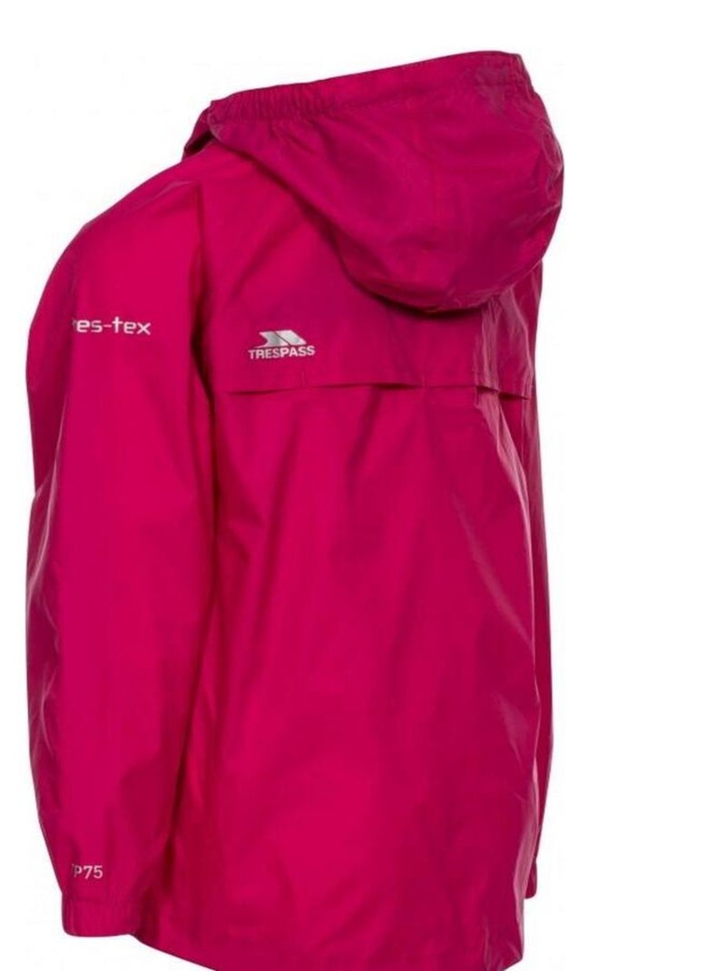 Veste imperméable repliable unisexe - trespass qikpac Rose - Kiabi