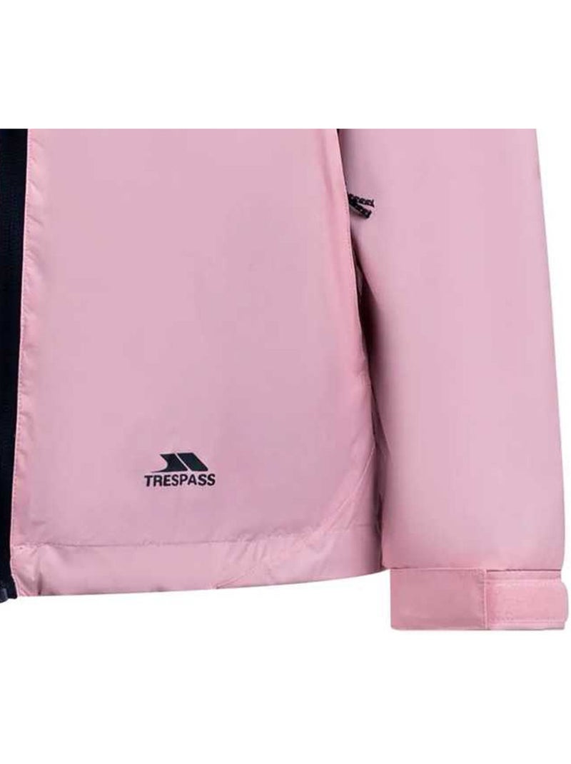 Veste imperméable tayah - trespass Gris froid/Rose - Kiabi