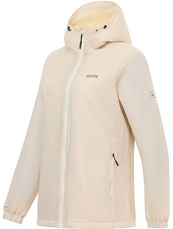 Veste imperméable unie à capuche et doublure polaire kygo - regatta