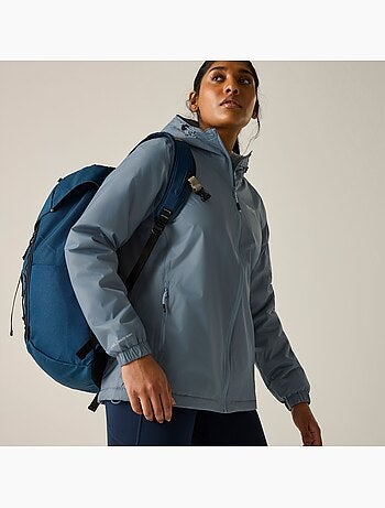 Veste imperméable unie à capuche et doublure polaire kygo - regatta