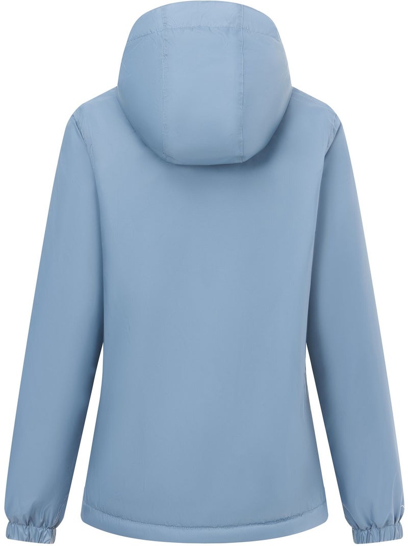 Veste imperméable unie à capuche et doublure polaire kygo - regatta Bleu turquoise - Kiabi
