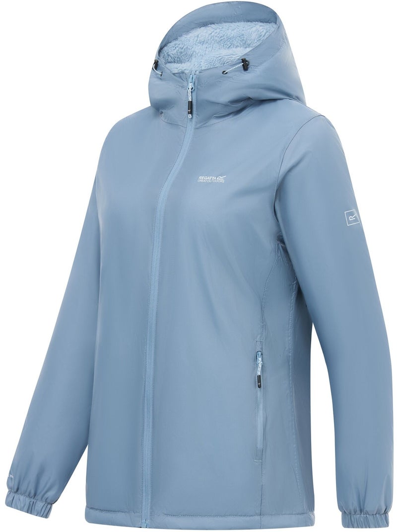 Veste imperméable unie à capuche et doublure polaire kygo - regatta Bleu turquoise - Kiabi