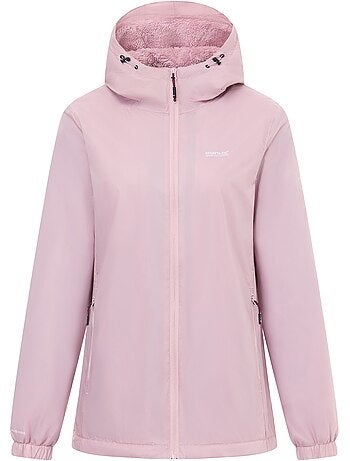 Veste imperméable unie à capuche et doublure polaire kygo - regatta
