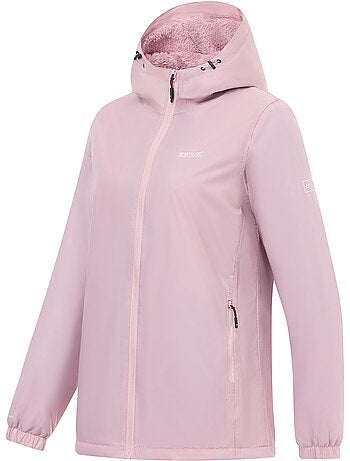 Veste imperméable unie à capuche et doublure polaire kygo - regatta