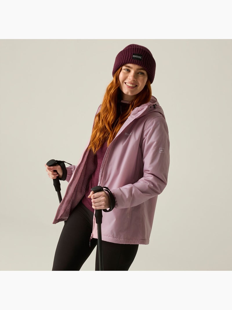 Veste imperméable unie à capuche et doublure polaire kygo - regatta Mauve lilas - Kiabi