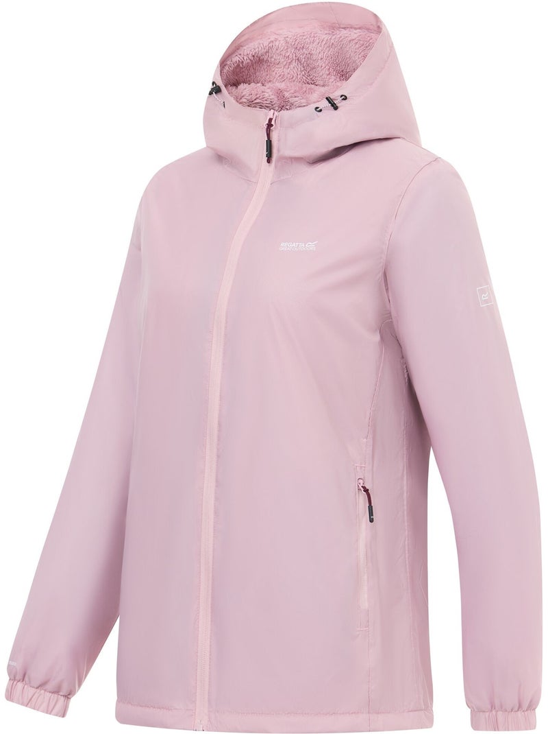 Veste imperméable unie à capuche et doublure polaire kygo - regatta Mauve lilas - Kiabi