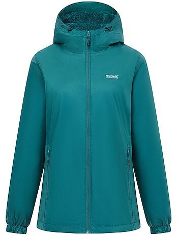 Veste imperméable unie à capuche et doublure polaire kygo - regatta