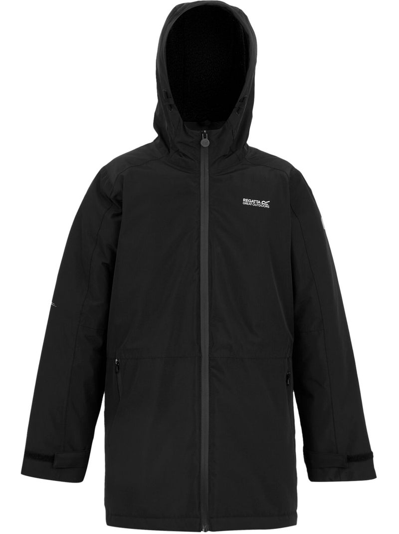 Veste imperméable unie à capuche farbank - regatta Noir - Kiabi