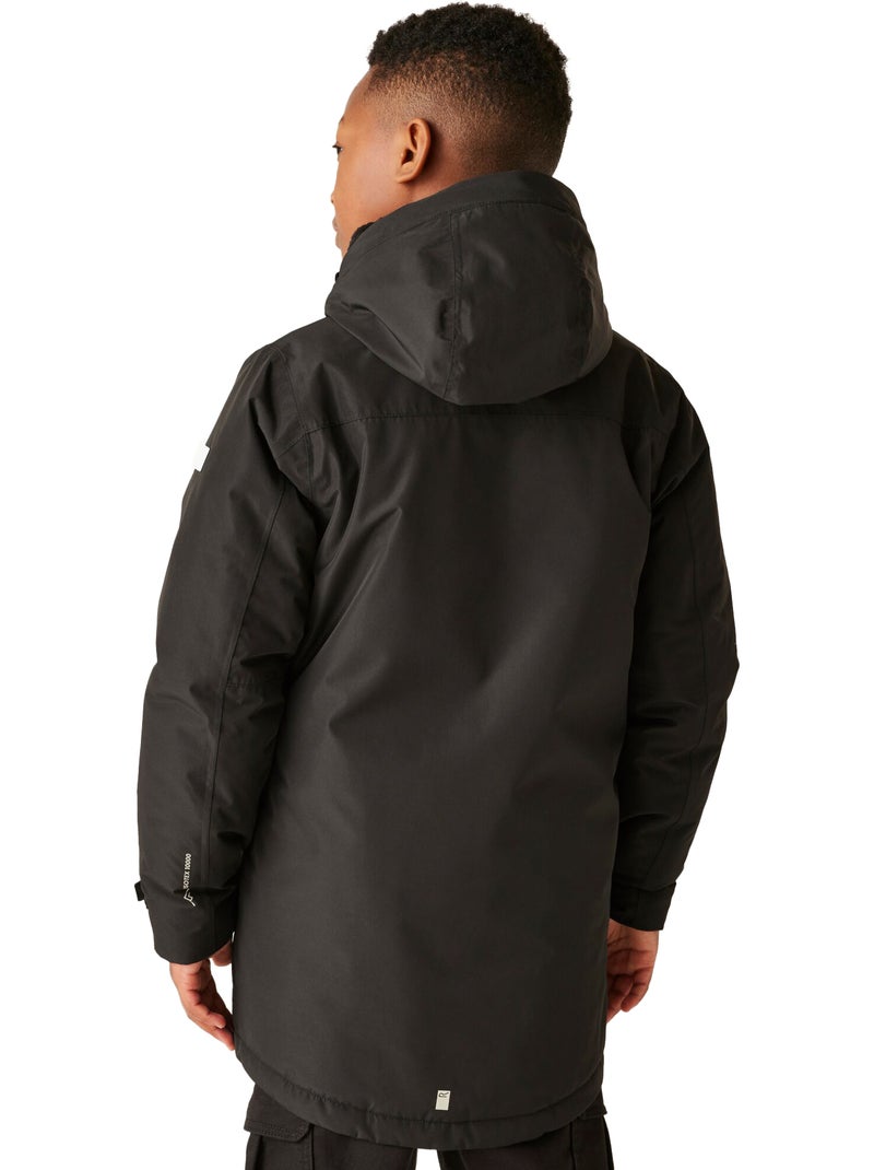 Veste imperméable unie à capuche farbank - regatta Noir - Kiabi