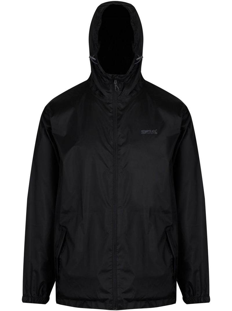 Veste imperméable unie à capuche pack it - regatta Noir - Kiabi