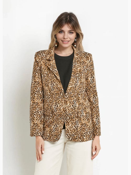 Veste imprimé arty, col tailleur - AFIBEL - Kiabi Veste imprimé arty, col tailleur - AFIBEL - Kiabi