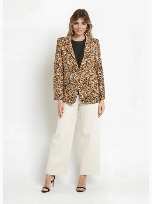 Veste imprimé arty, col tailleur - AFIBEL - Kiabi Veste imprimé arty, col tailleur - AFIBEL - Kiabi