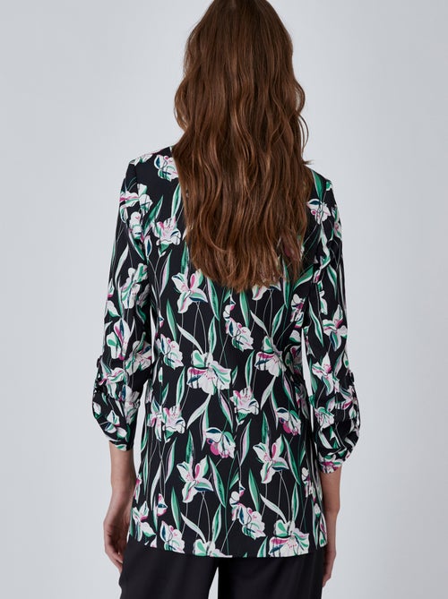 Veste imprimée en satin mat - damart - Kiabi Veste imprimée en satin mat - damart - Kiabi