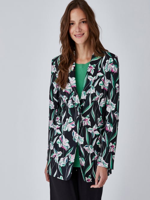 Veste imprimée en satin mat - damart - Kiabi Veste imprimée en satin mat - damart - Kiabi