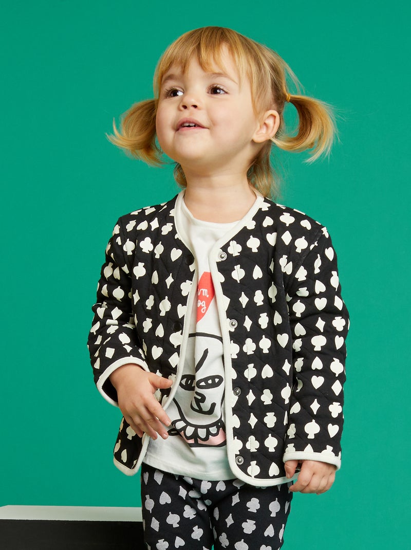 Veste imprimée X Little Bad Wolf - Mixte Noir/blanc - Kiabi