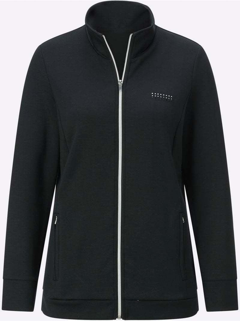 Veste Interlock - Taille Standard - Witt Noir - Kiabi
