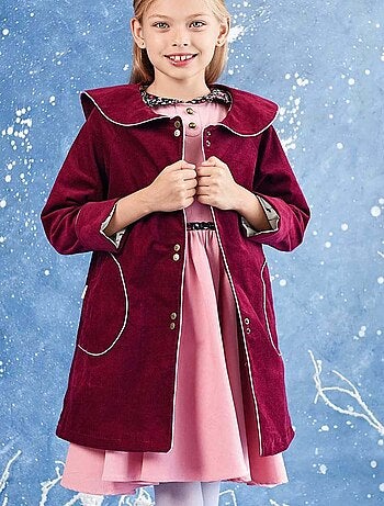 Veste Intersaison Col Marin Velours PIMPRENELLE - La Faute à Voltaire