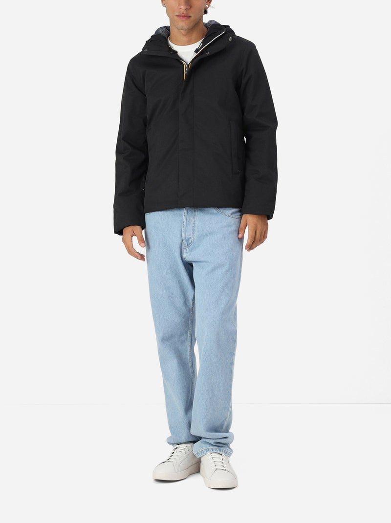 Veste Jacko Twill Marmotta - K-Way Noir - Kiabi