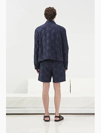 Veste jacquard boutonnée giesto