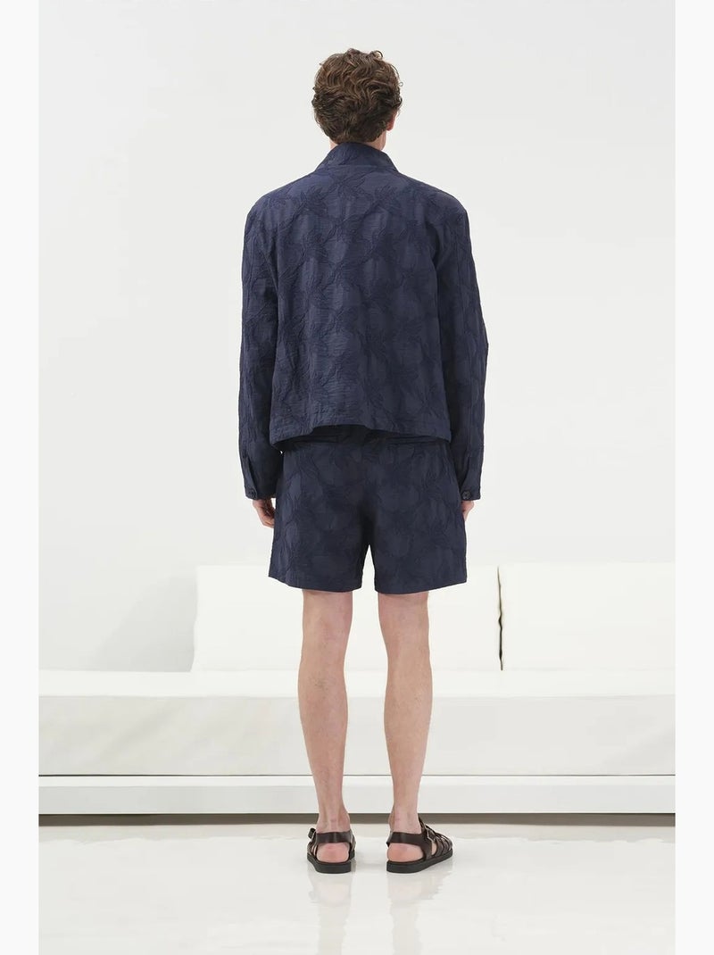 Veste jacquard boutonnée giesto Bleu marine - Kiabi