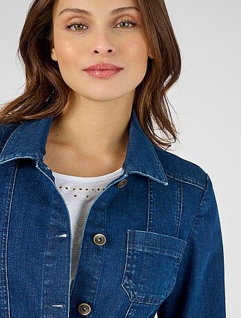 Veste jean finitions brillantes - Damart