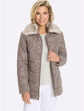 Veste joli imprimé floqué très doux - taille standard - moda vilona