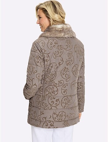 Veste joli imprimé floqué très doux - taille standard - moda vilona