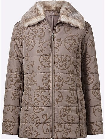 Veste joli imprimé floqué très doux - taille standard - moda vilona