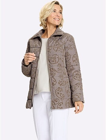 Veste joli imprimé floqué très doux - taille standard - moda vilona