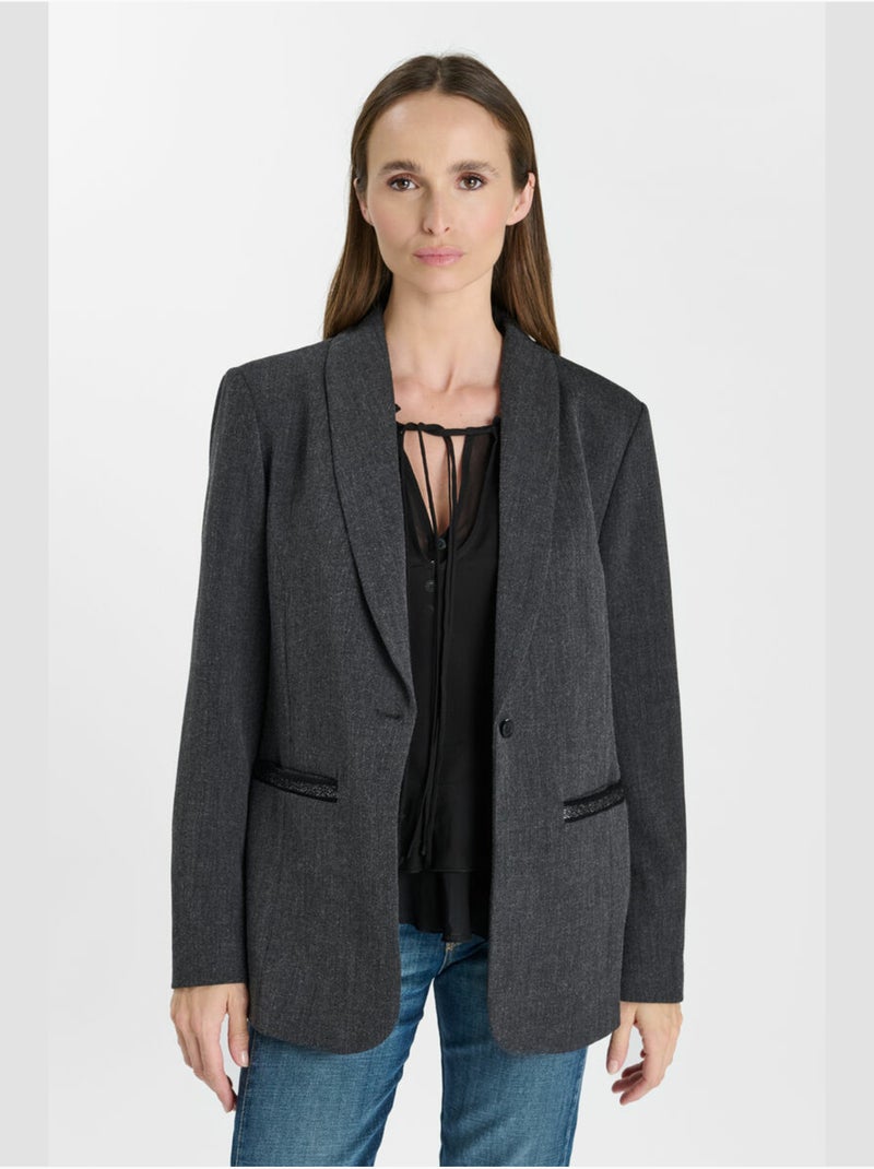 Veste JUNI 'Le Temps Des Cerises' Gris - Kiabi