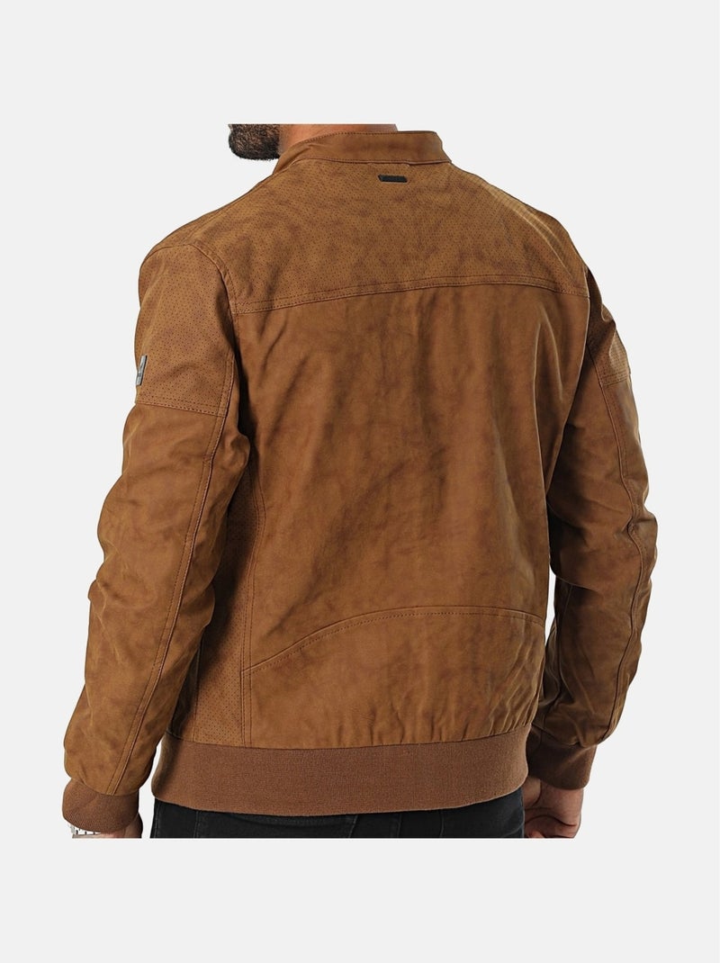 Veste Kaporal style motard Beige - Kiabi