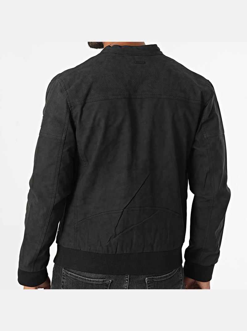 Veste Kaporal style motard Noir - Kiabi